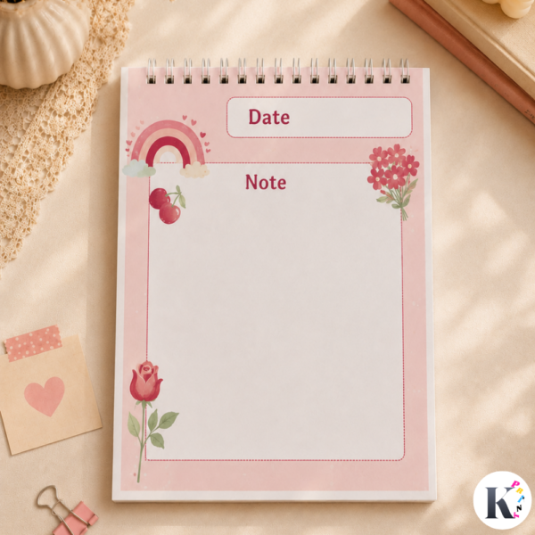 Pink Aesthetic Notebook